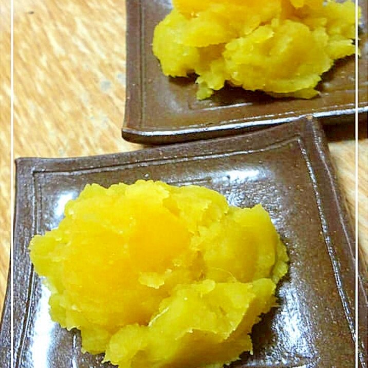 クチナシの実無し裏ごし無し 簡単普段着の栗金団 レシピ 作り方 By デラみーやん 楽天レシピ